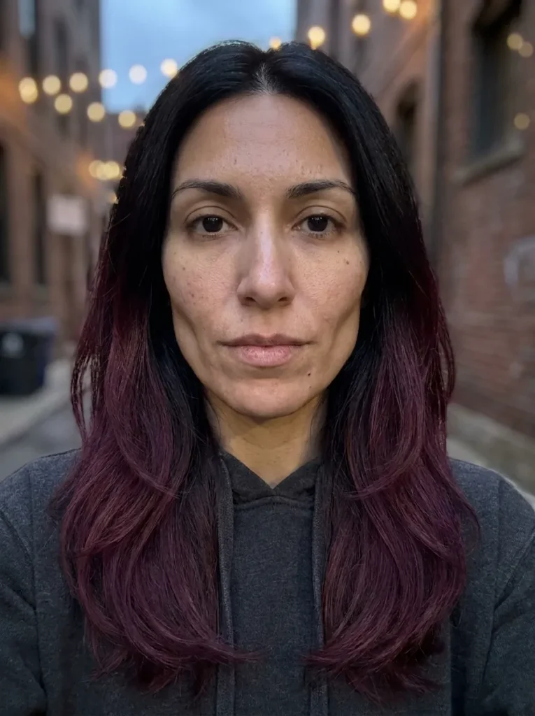 Plum Wine Balayage
