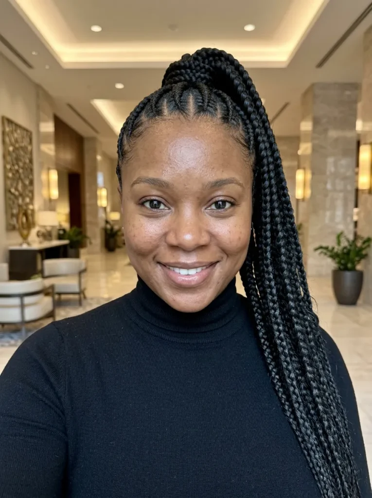 Ponytail Hairstyles With Cornrows For Black Women