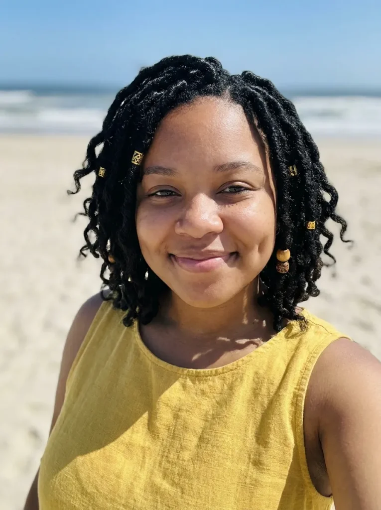 Short Bob Locs With Beads