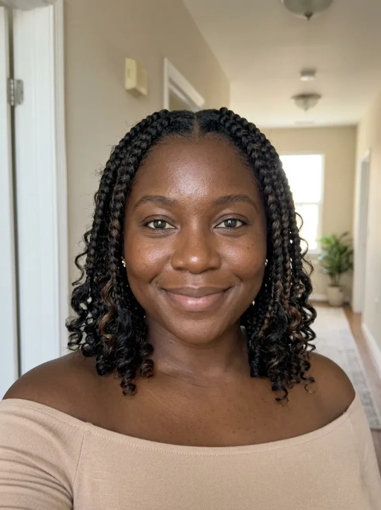 Shoulder-Length Butterfly Braids