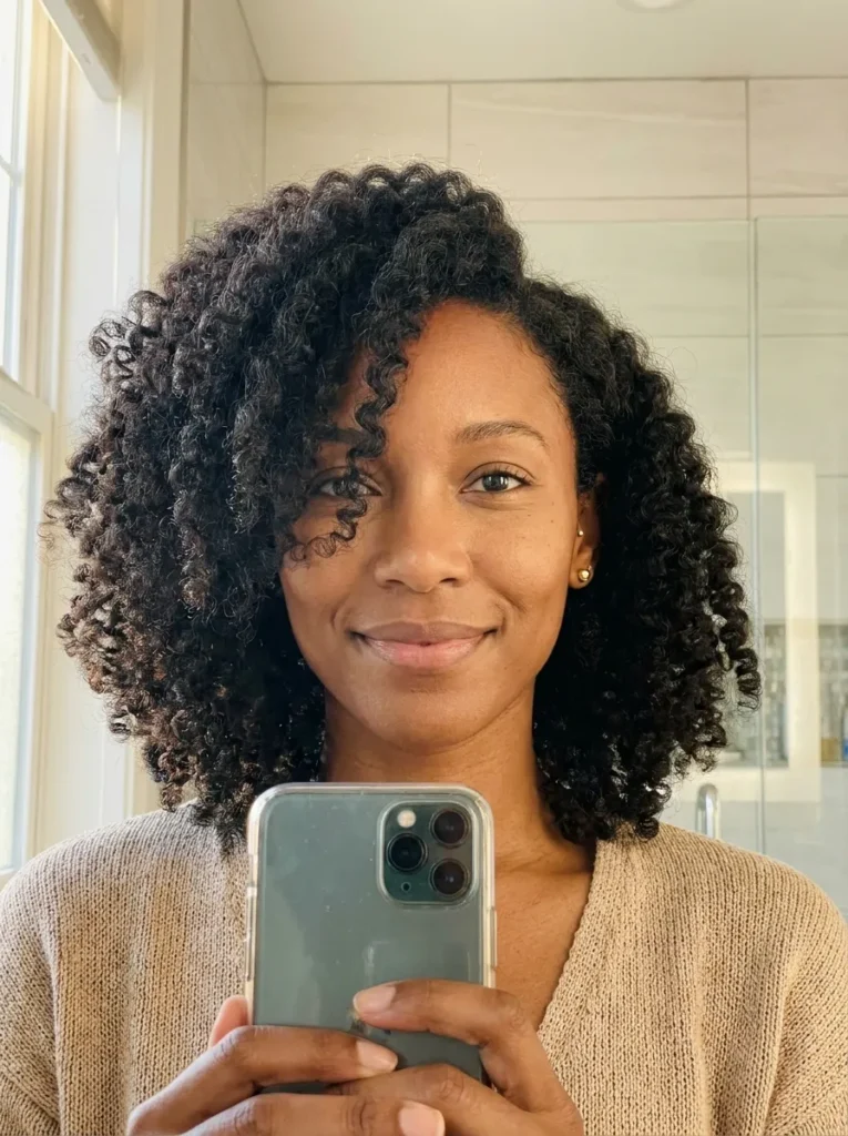 Side Part Curls