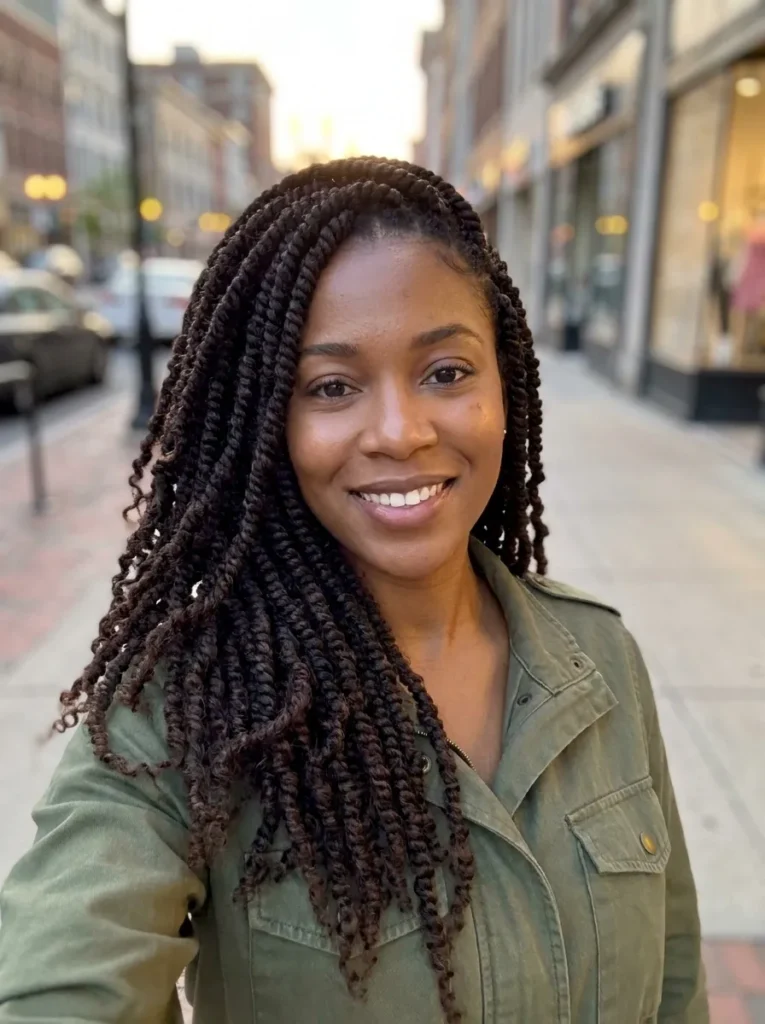 Side Swept Layered Twists