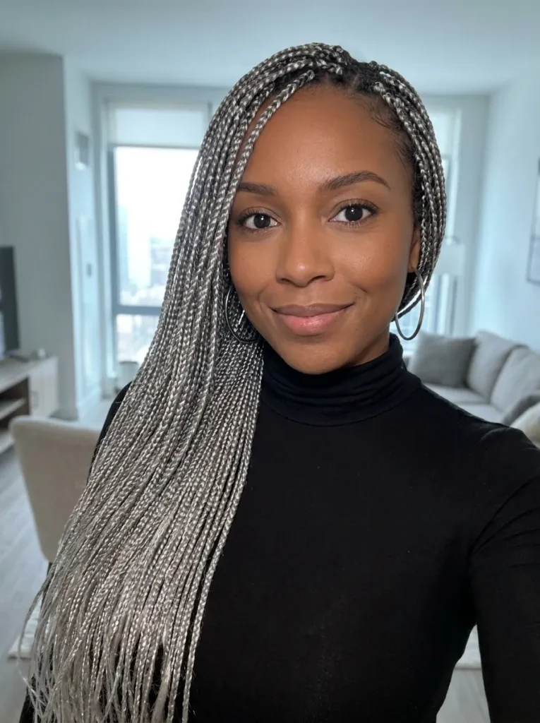 Silver Goddess Plaits