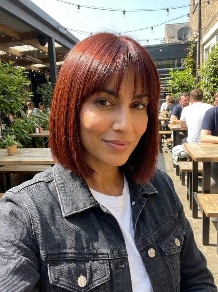 Sleek Bob with Wispy Fringe