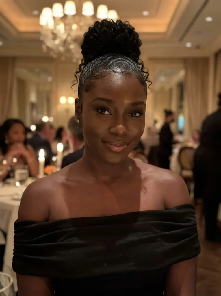 Sleek Edges High Bun