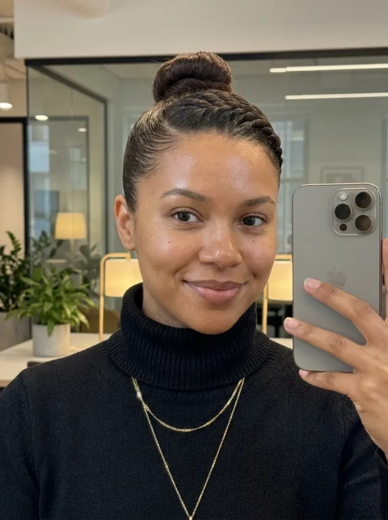 Sleek Flat Twist Updo