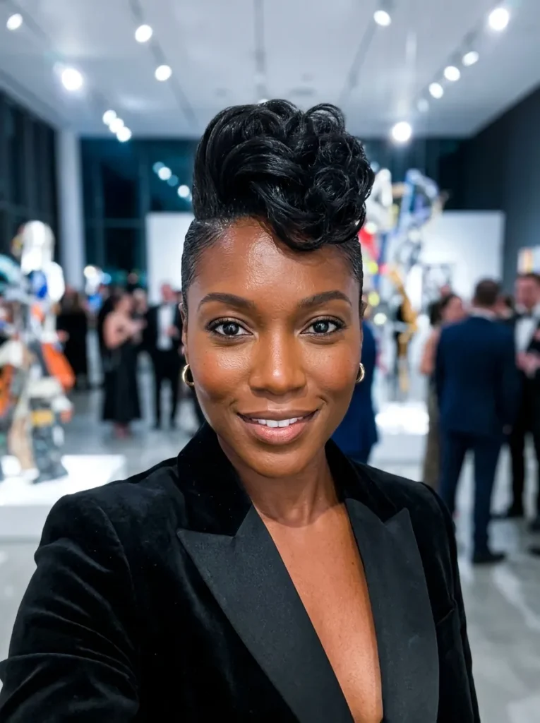 Sleek Pompadour Pin Up