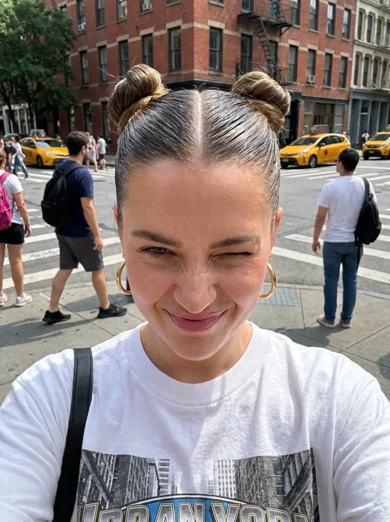 Sleek Space Buns