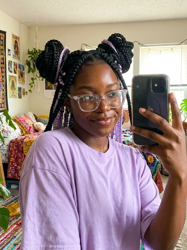 Soft Lavender Pastel Highlights