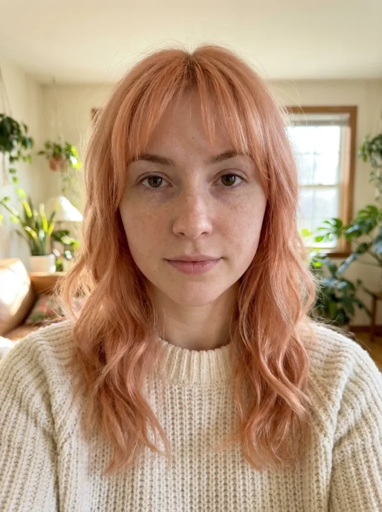Subtle Peach Framing