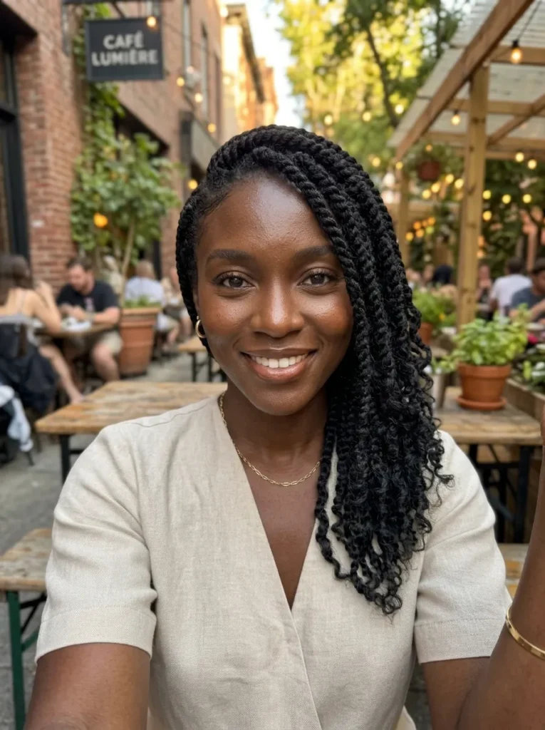 Swept Side Part Twists