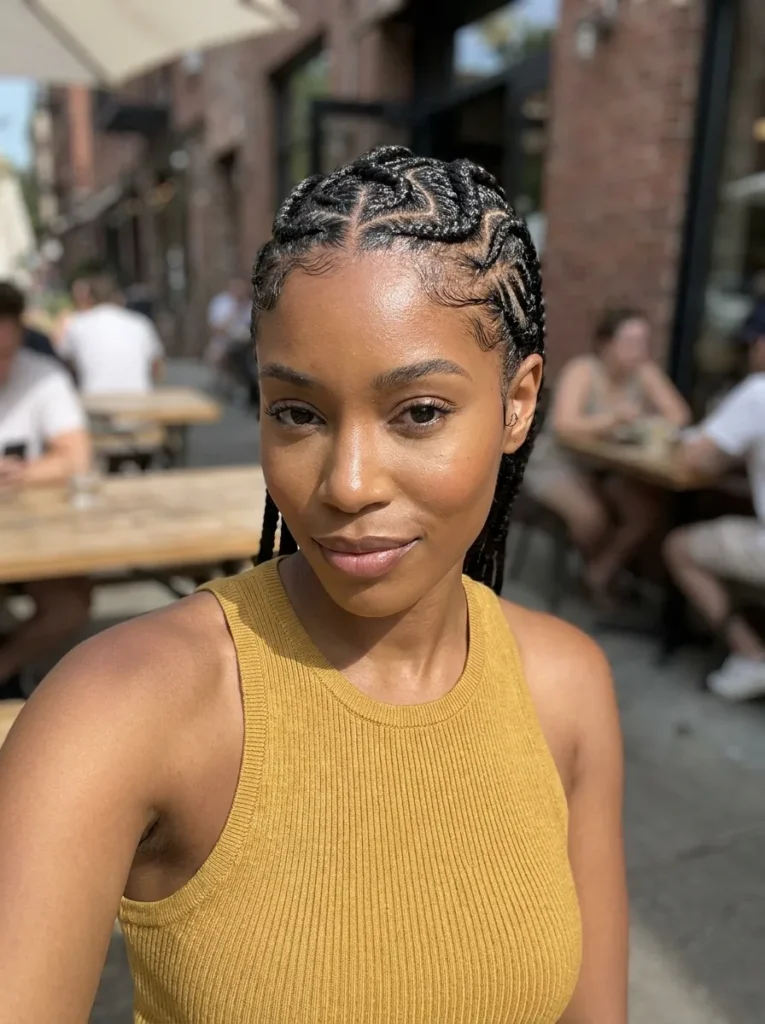 Swirl Pattern Cornrows