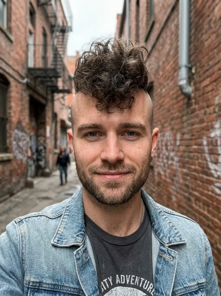 Textured Frohawk Haircut