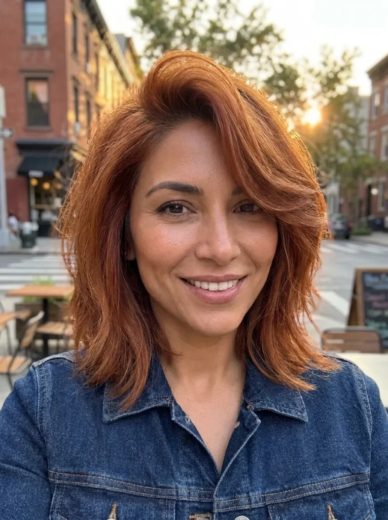 Textured Lob with Deep Side Part