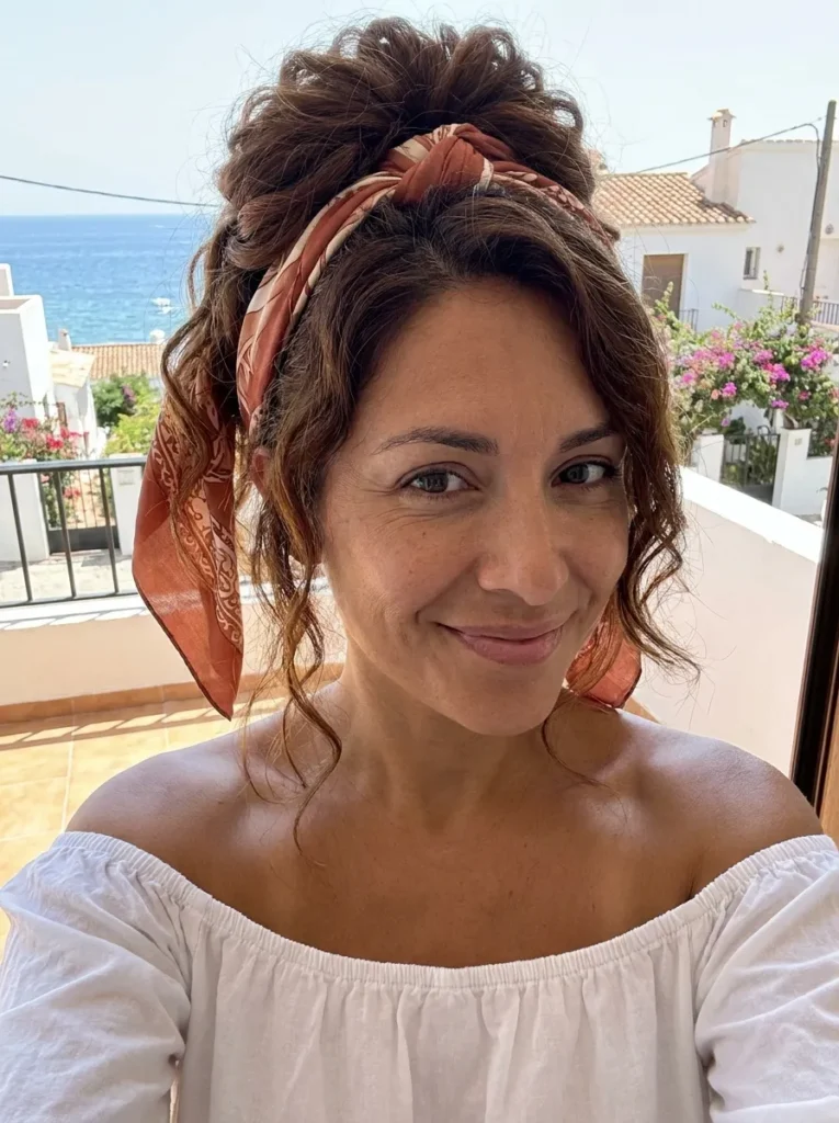 The Scarf-Woven Updo