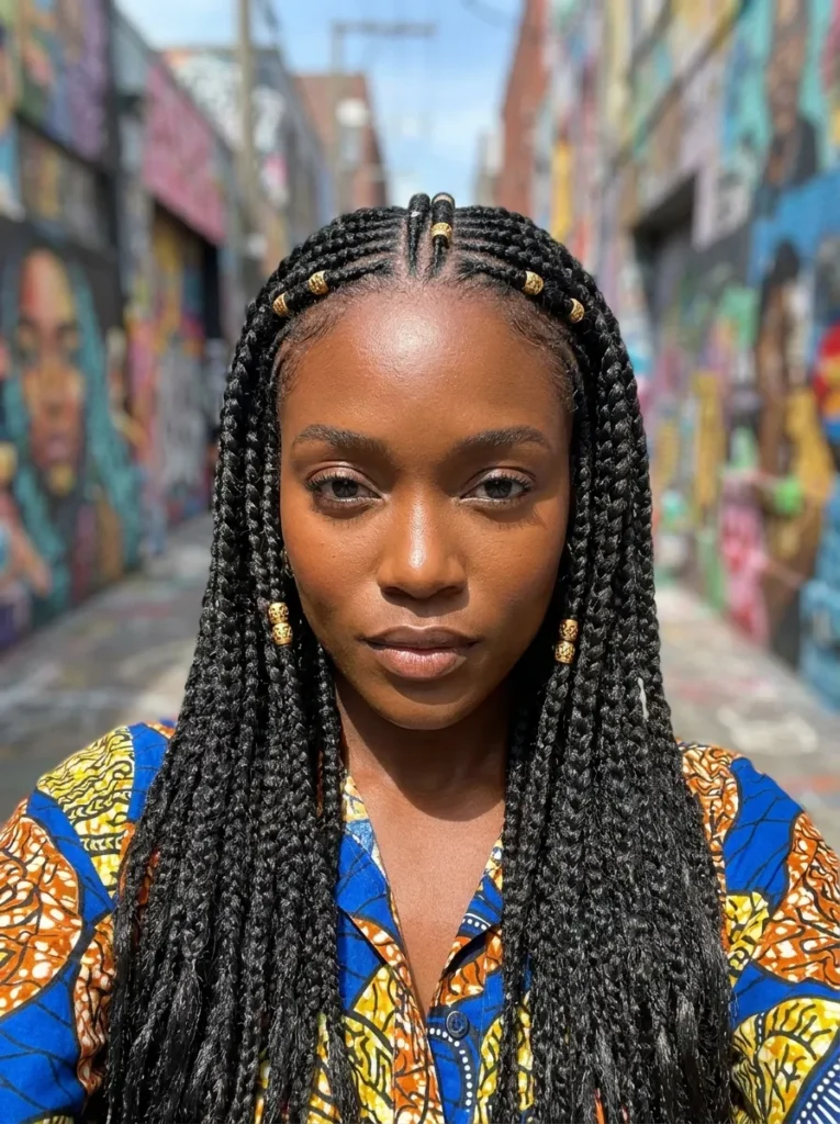 Thick Fulani Braids