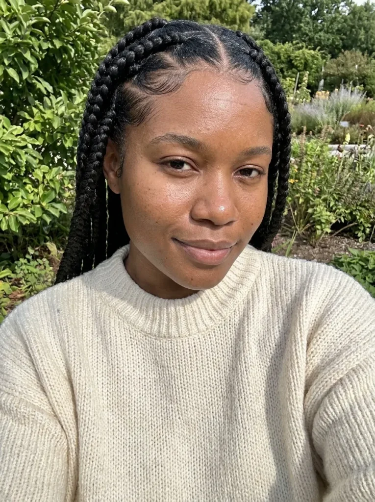 Triangle Parted Cornrows