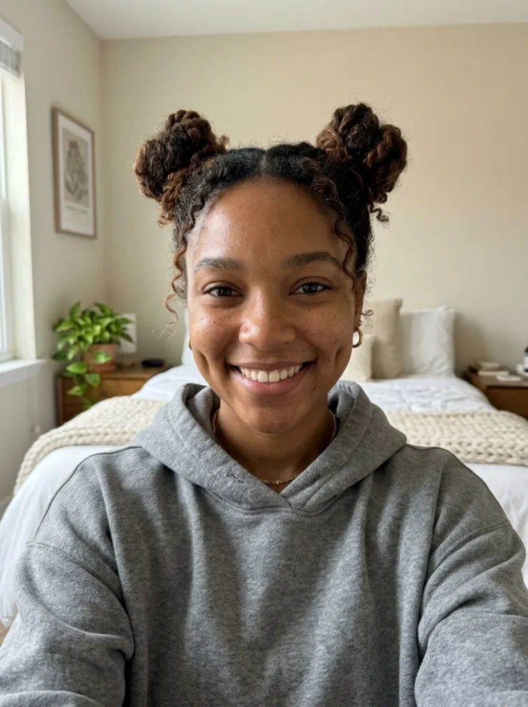 Twisted Space Buns