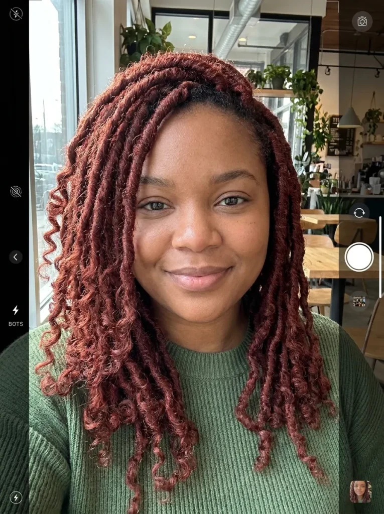 Voluminous Auburn Locs