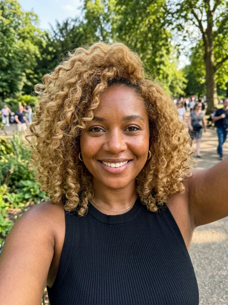 Voluminous Curly Lob
