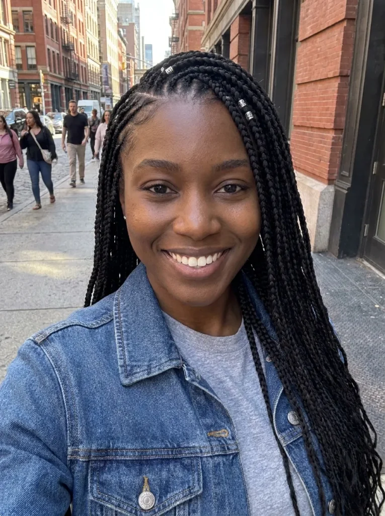 Waist-Length Fulani Braids