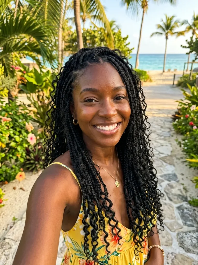 Waist-Length Goddess Plaits