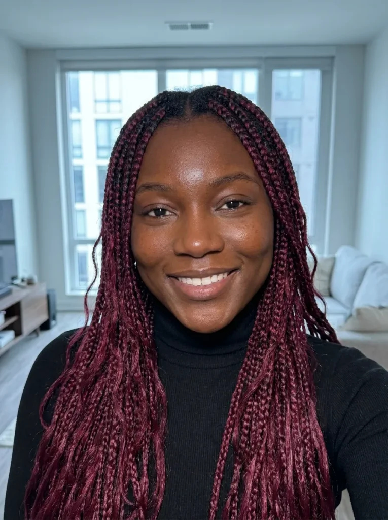 Waist-Length Wine Braids