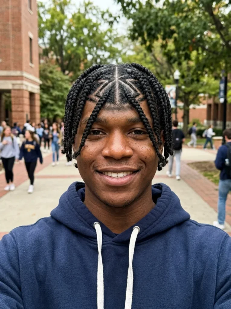 Zigzag Part Braids