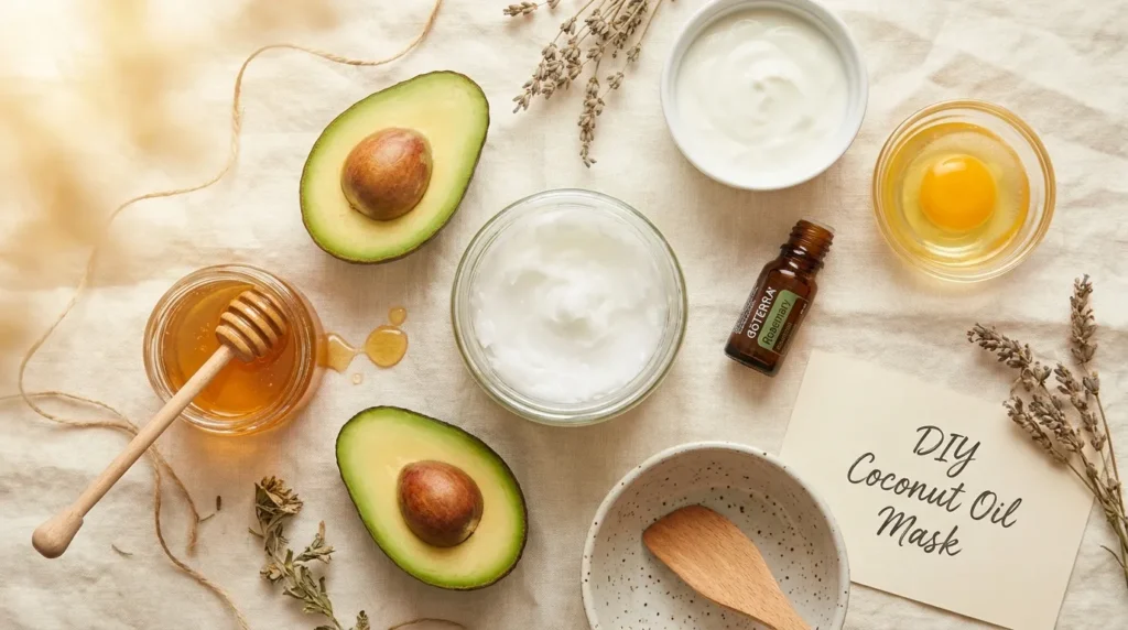 2 DIY Coconut Oil Hair Mask Recipes That Actually Work