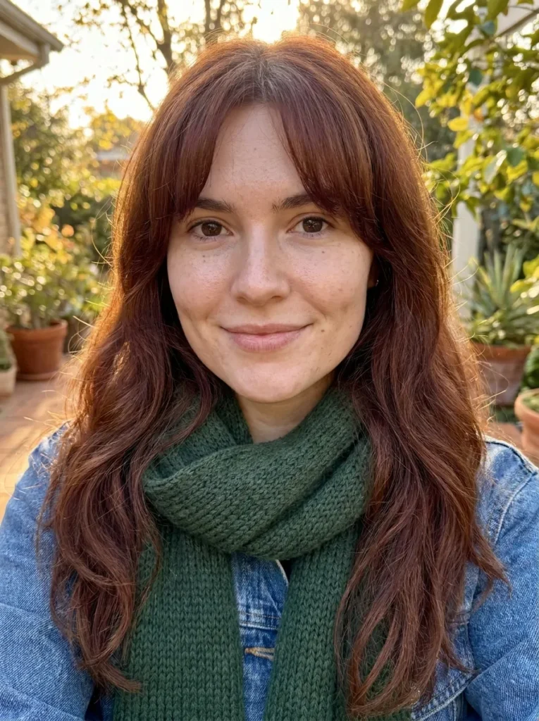 Auburn Layers with Wispy Fringe