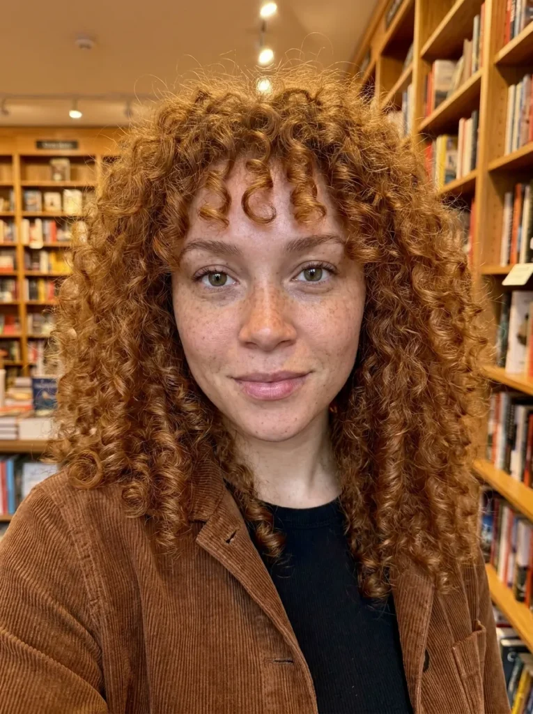 Bright Ginger Voluminous Curls