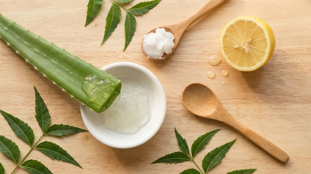 Coconut Oil and Aloe Vera — The Soothing Duo