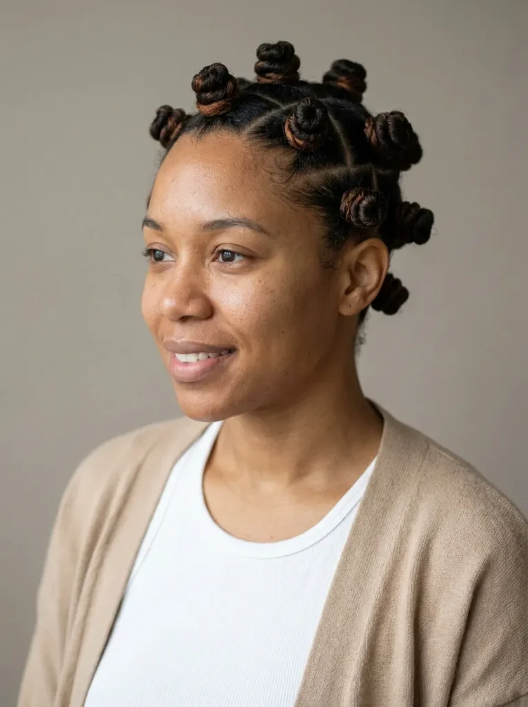 Coiled Bantu Knot Set