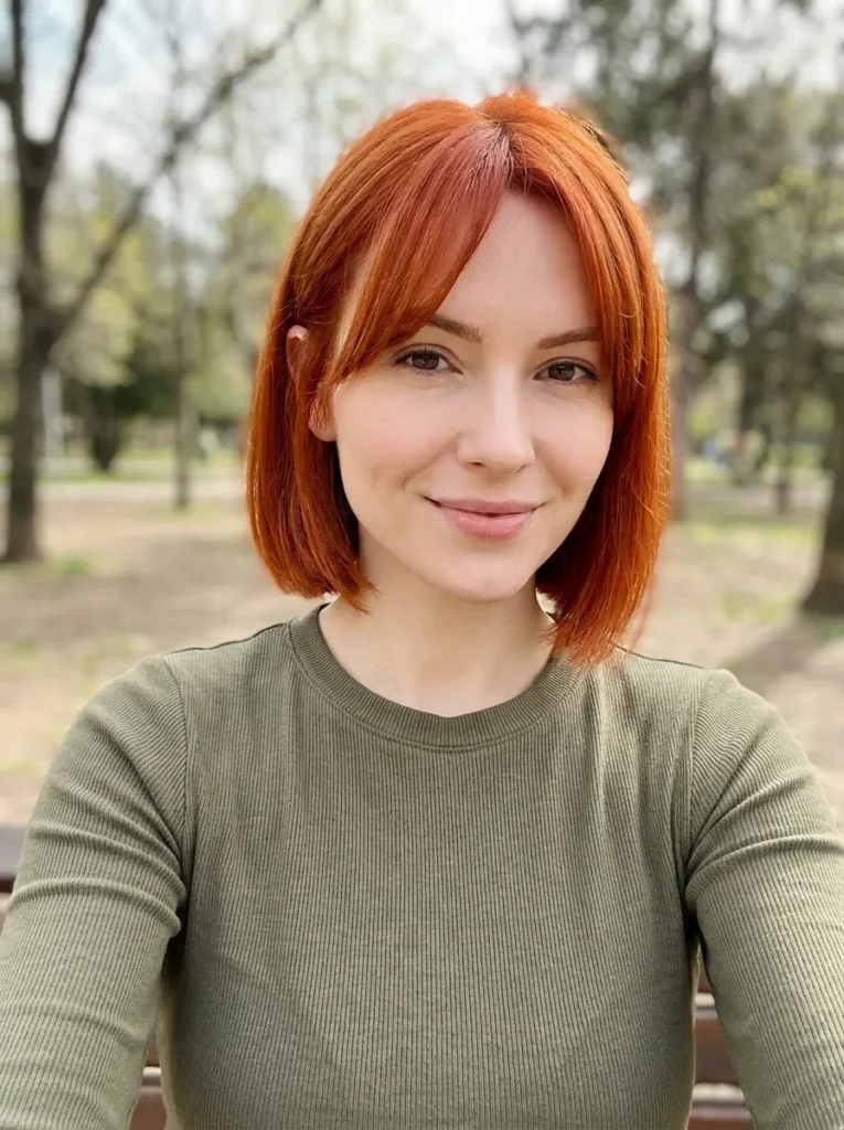 Copper Bob Cut