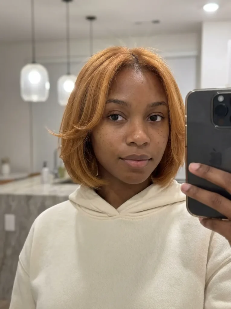 Copper Gold Wispy Bob