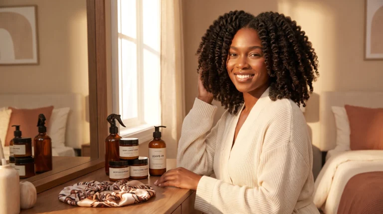 Daily Weekly Monthly Natural Hair Care Routine for Black Women