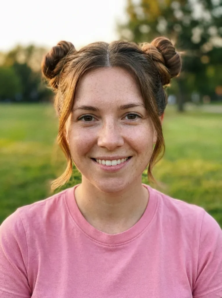 Double Coiled Space Buns