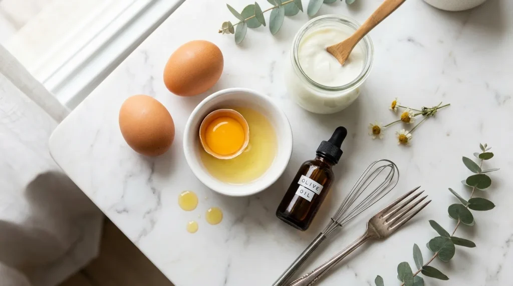 Egg and Yogurt Protein Mask