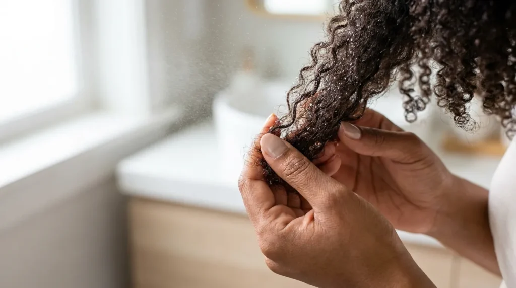 Hair porosity test
