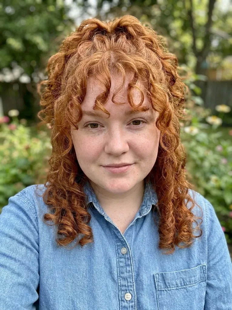 Half-Up Copper Ringlets