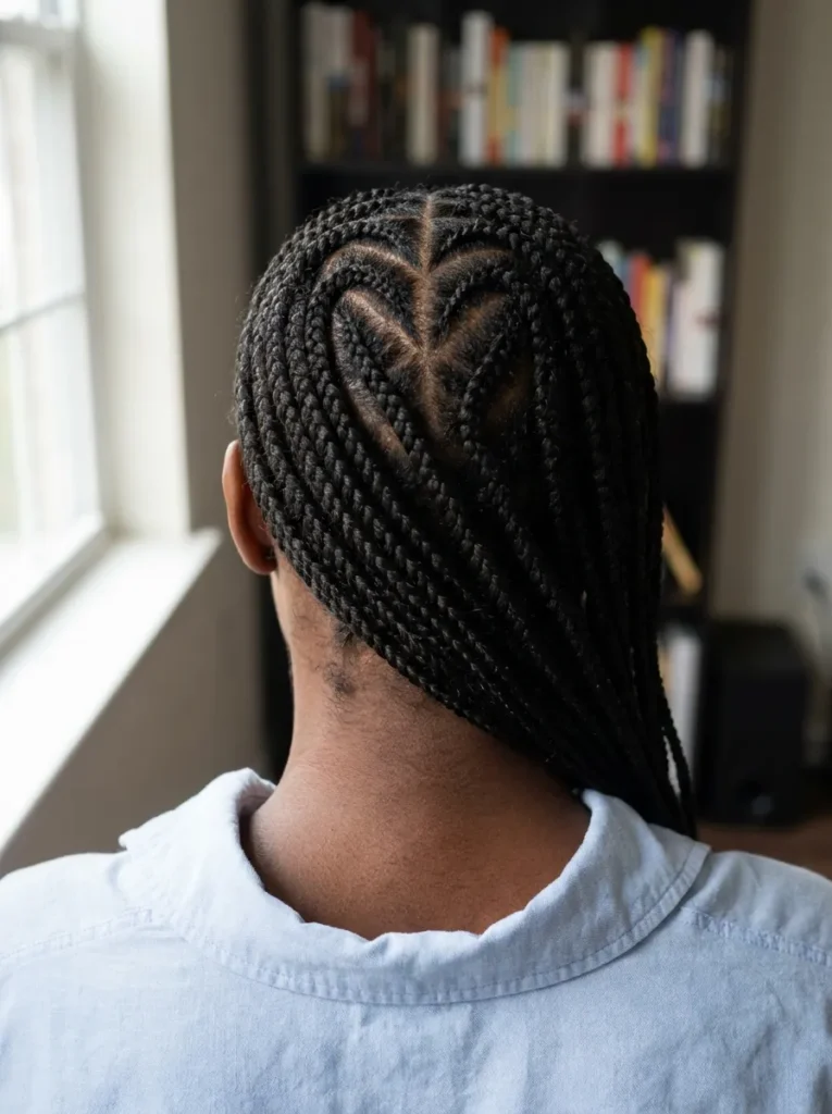 Heart-Shaped Crown Part Lemonade Braids