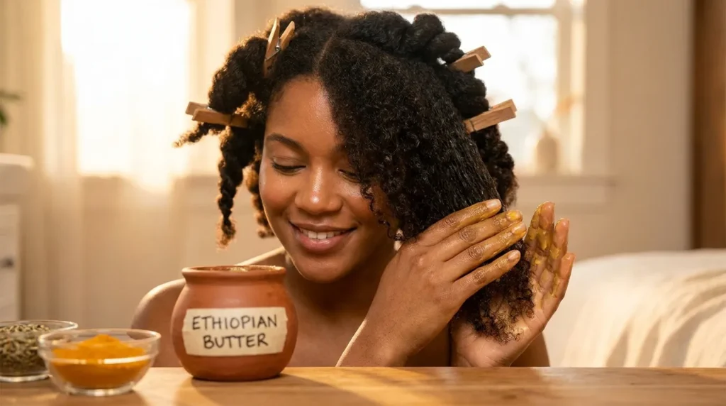 How to Apply Ethiopian Butter for Hair