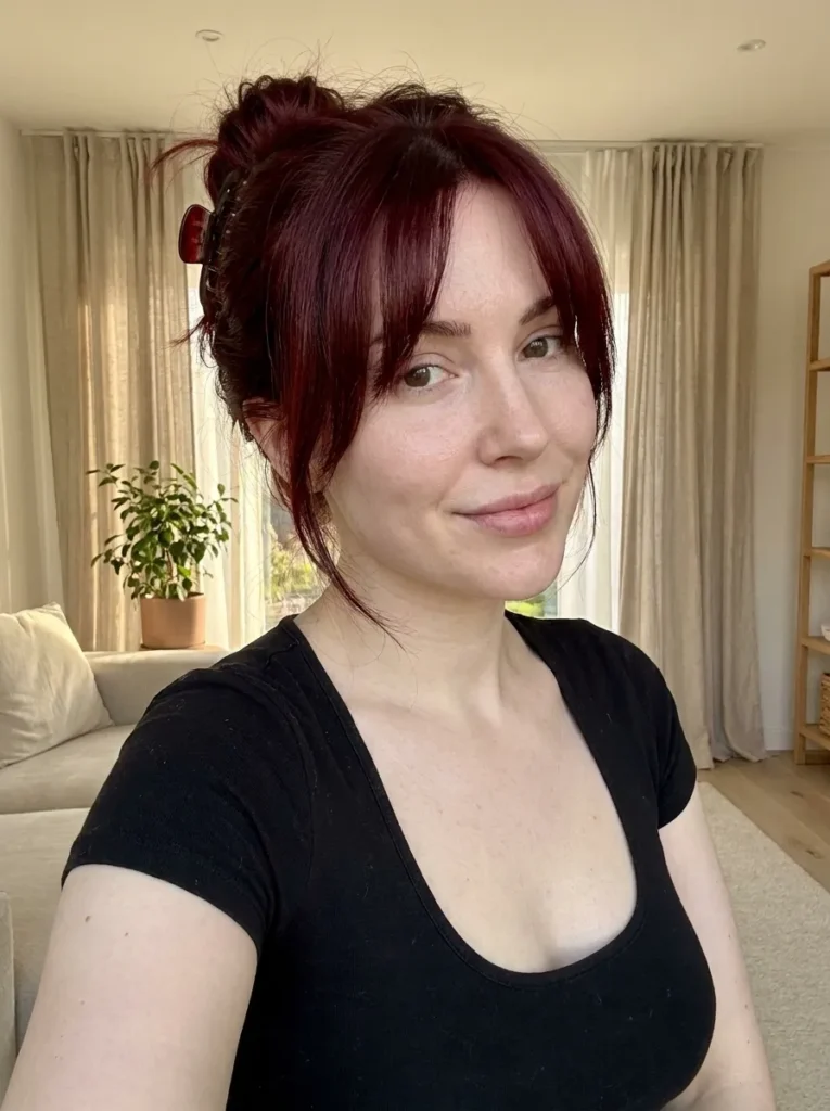 Long Cherry Updo