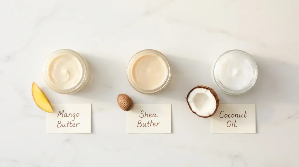 Mango Butter vs Shea Butter vs Coconut Oil