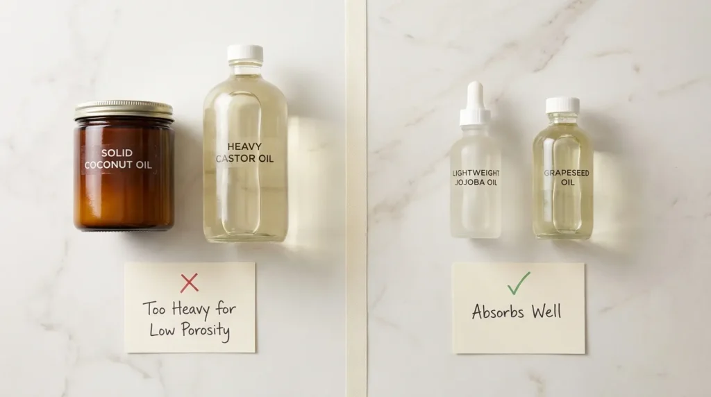 Oils to Completely Avoid on Low Porosity Hair