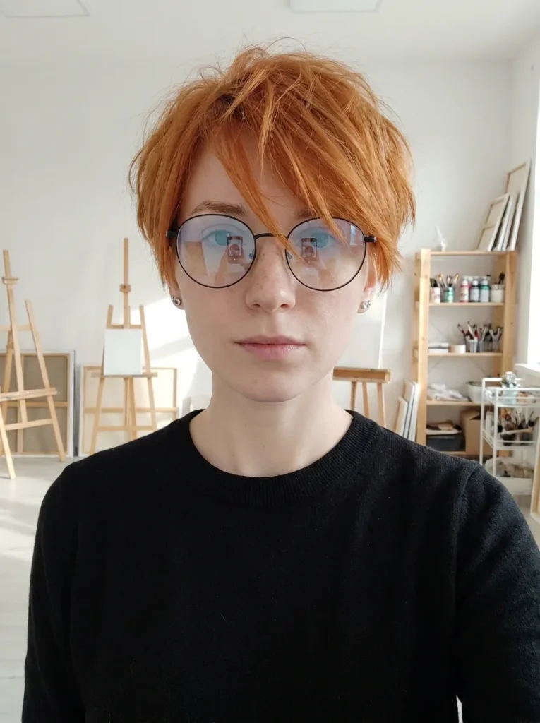 Pixie Cut with Long Fringe