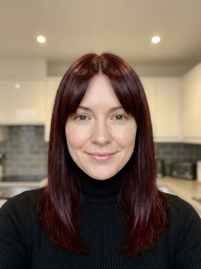 Sleek Deep Mahogany Strands