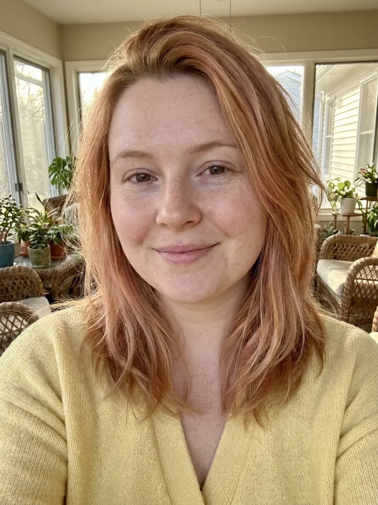 Soft Strawberry Blonde Lob