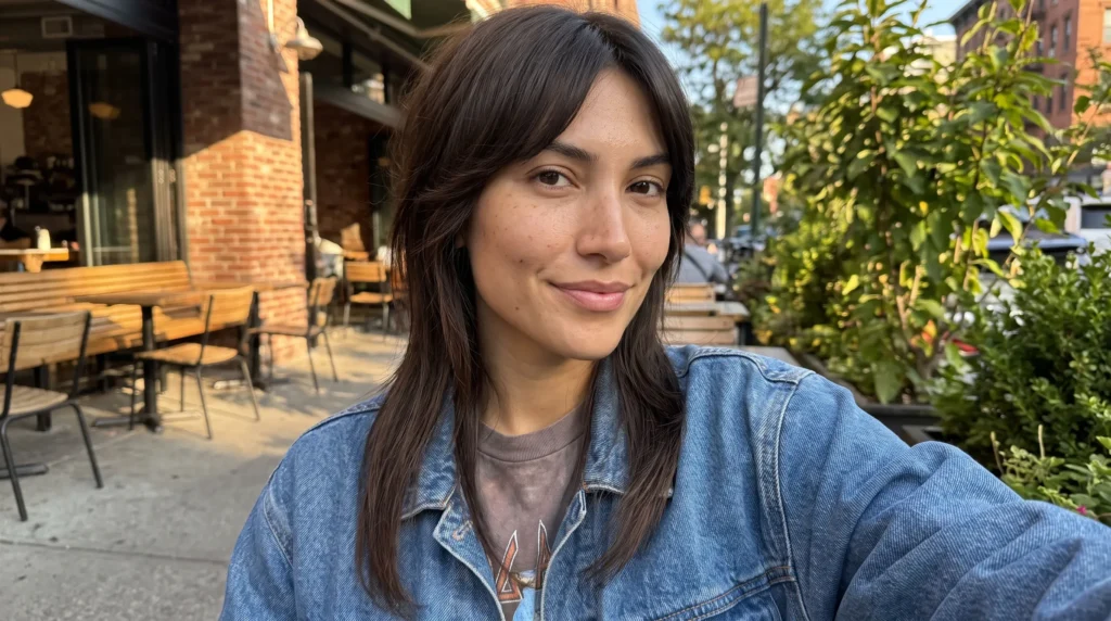 Straight Hair Wolf Cut Styles