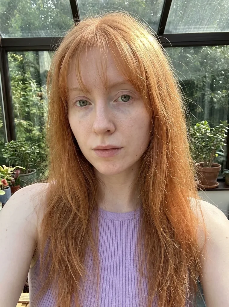 Wispy Bangs Copper Hair